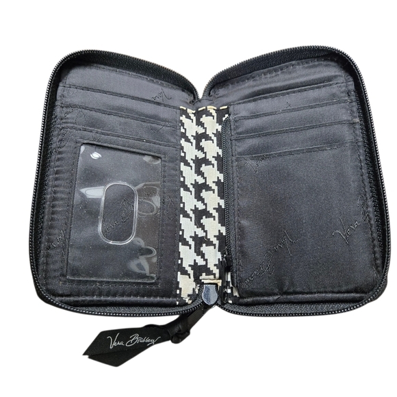 Vera Bradley Deco Daisy Carry It All Wristlet Wallet Phone Red Black Retired - Picture 6 of 7